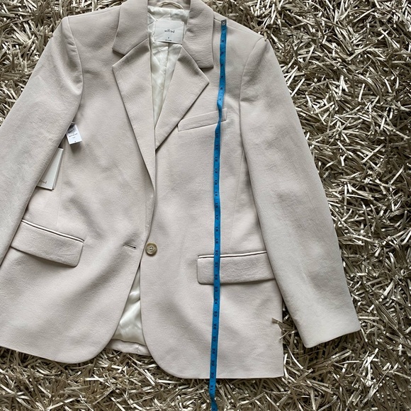 NEW Aritzia Wilfred Nostalgia Blazer in Bone - Picture 5 of 11